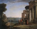 Aeneas Adieu à Dido dans le paysage de Carthago Claude Lorrain
